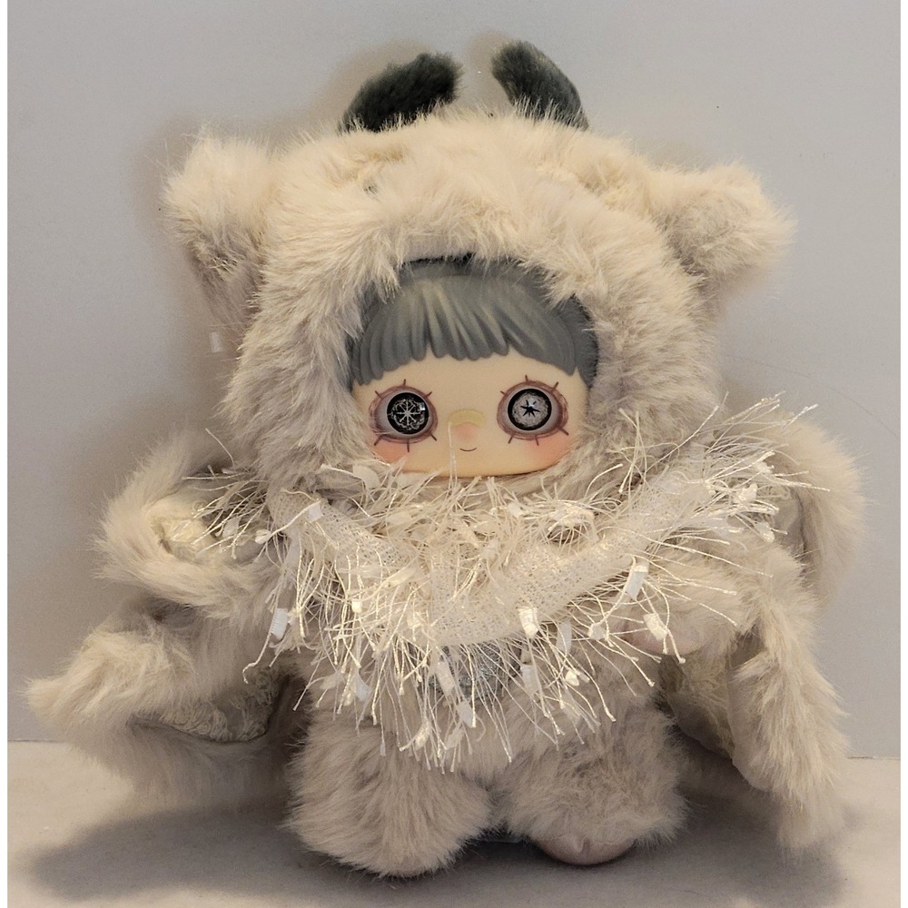 New Maymei Winter Weirdness Snow Moth Blind Box Confirmed White Plush Doll